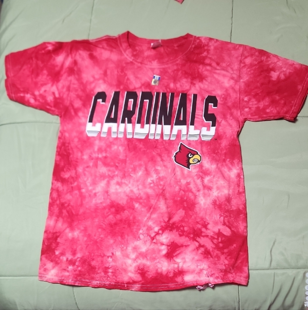 NWT University Of Louisville Cardinals Tie-Dye T-Shirt